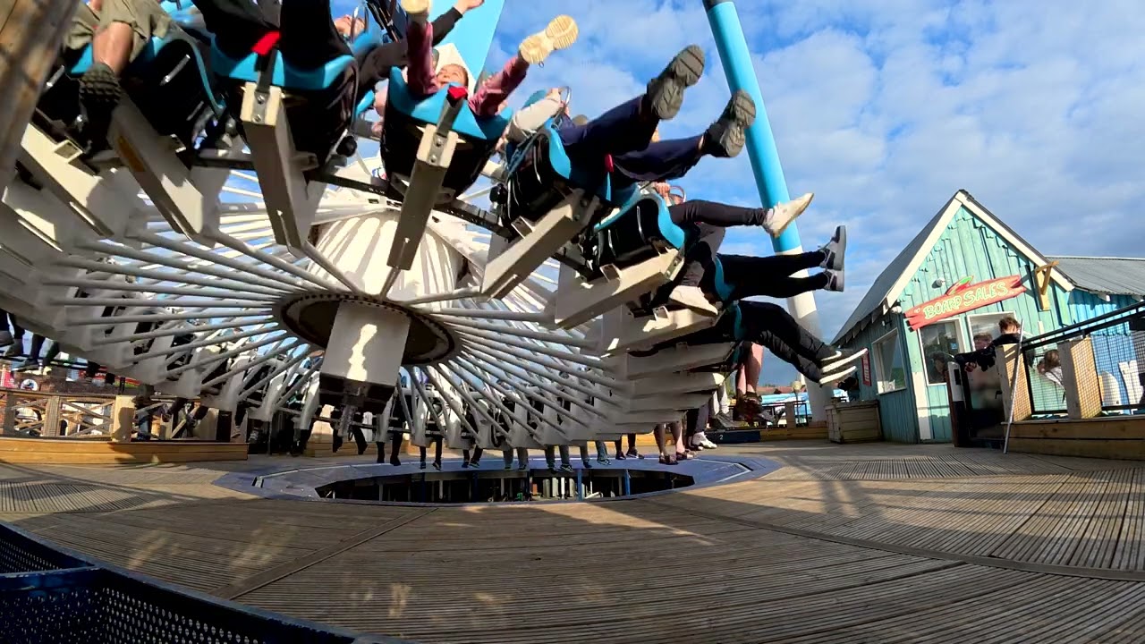 The Coyles Visit Drayton Manor and ride MAELSTROM