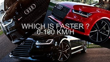 3x605hp smackdown! Which is faster? RS6/7 Performance or S8 Plus (2017)