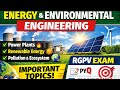 Energy and Environmental Engineering RGPV | ES-301 RGPV | Most Important Questions | RGPV Exam (EEE)
