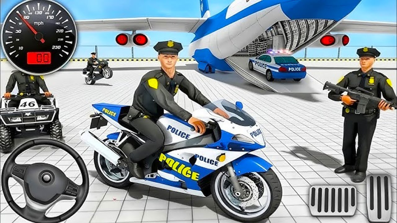 Police Car Chase Simulator 3D - Real City Cop Pursuit Gameplay. Android.