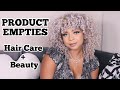 Curly Hair Care + Beauty Product Empties
