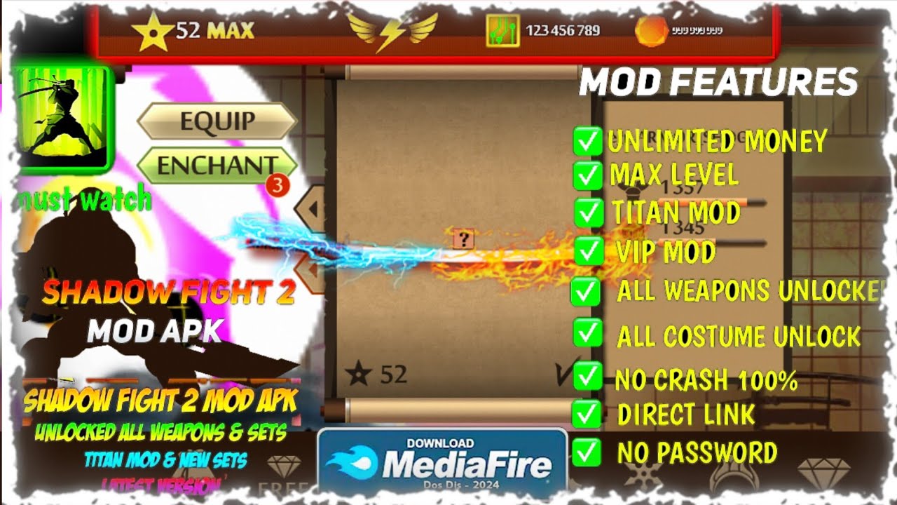 Shadow Fight 2 Mod Apk 2.34.6 Latest Version 2025 Unlimited