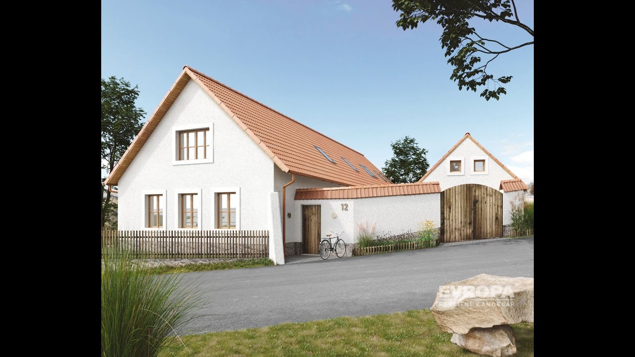 Prodej rodinného domu v obci Kácova Lhota, pozemek 359 m2, 20 min. od Prahy
