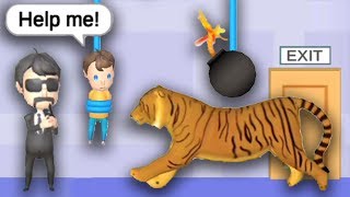 Rescue Cut Rope Puzzle SHORT LIFE levels 265 to 302 and fails screenshot 5