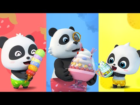 Rainbow Ice Cream Song | Colors Song | Kids Songs | Nursery Rhymes | BabyBus