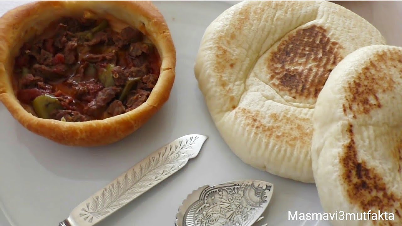 HARİKA BIR ET YEMEĞİ✔ GÜVEÇ Kapama ve Bazlama Tarifi #Masmavi3mutfakta