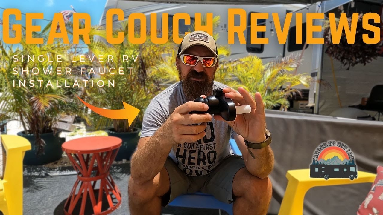 Best RV Shower Upgrade? Single Lever Faucet Installation | Gear Couch Review