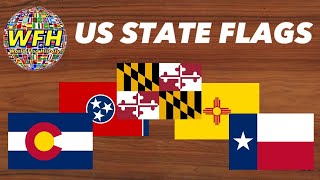 Flags and Seals of the 50 United States of America All 50 U S State Flags Seals