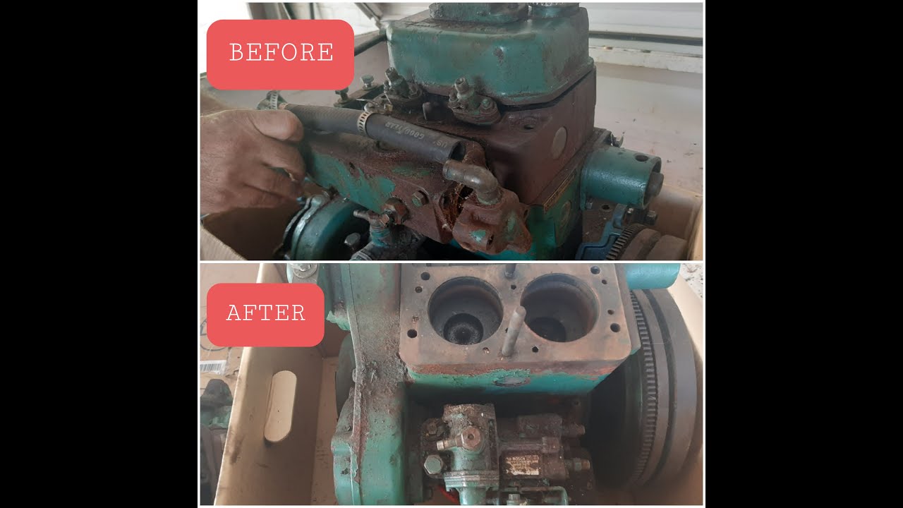 Partly disassemble Volvo Penta MD6A, MD7A, MD7B part 1. - YouTube