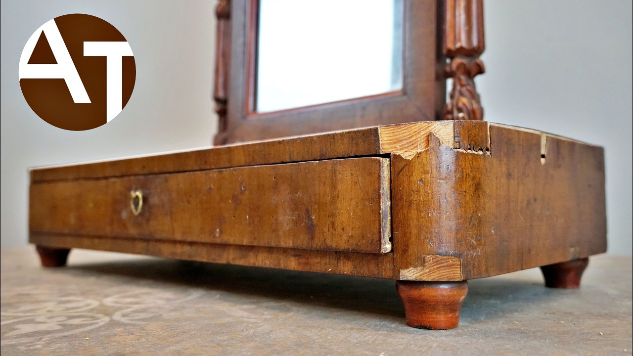 BEAUTIFUL VANITY restored with forgotten techniques