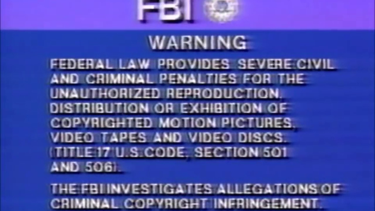 Blue FBI Screen