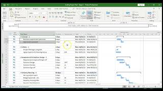 Microsoft Project 2021 - Linking Task Beginners - Stage 2