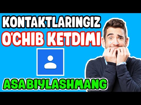 O’CHIB KETGAN KONTAKTLARINGIZNI 1 DAQIQADA OSONGINA QAYTA TIKLANG !!!
