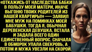 видео: Муж требовали отдать свекрови наследство, угрожая выгнать моих родителей. Но одна фраза изменила всё картинка: Муж требовали отдать свекрови наследство, угрожая выгнать моих родителей. Но одна фраза изменила всё