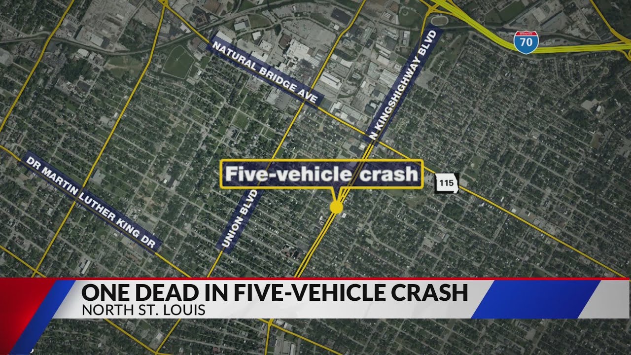 Driver killed in five-car crash in north St. Louis City - YouTube