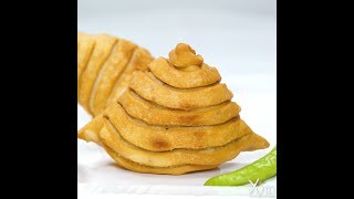 How to Make Striped Aloo Samosa screenshot 4