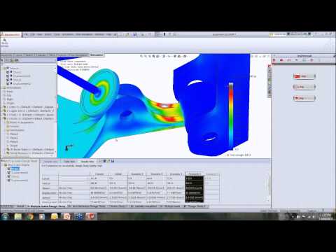 Design study and optimization in SolidWorks FEA by Intercad