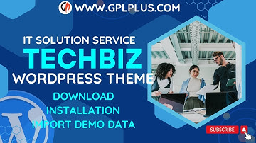 Techbiz - IT Solution Service WordPress Theme , Download , Installation & Import Demo Data