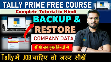 Backup and Restore in Tally Prime | How to take Backup & Restore Data #tallyprime