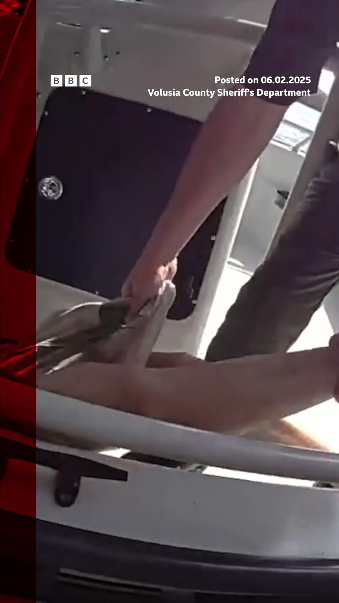 Unconcious man saved from out of control boat in Florida. #Florida #Boat #BBCNews