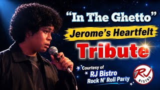 Jerome Evardome Sings “In the Ghetto” | Heartfelt Elvis Tribute Live at RJ Bistro😎🎙️