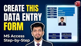 Data Entry Form  in Access  | Create Professional Form in 10 Minutes (Urdu/Hindi)