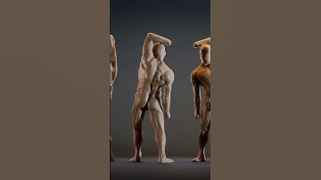 3600 seconds of Zbrush anatomy and gesture practice. Sculpt Timelapse