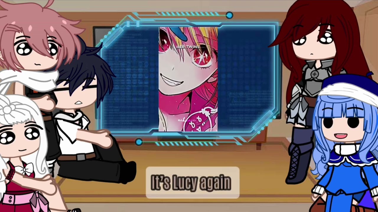 🧚‍♀️ Fairy tail react to Lucy as Ruby hoshino :) 🪄 (part 3/4)