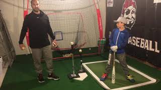 Sanfilippo Baseball:  Low Tee/High Tee Drill