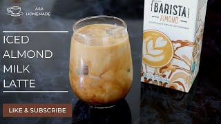 Iced Almond Milk Latte | A&A Homemade