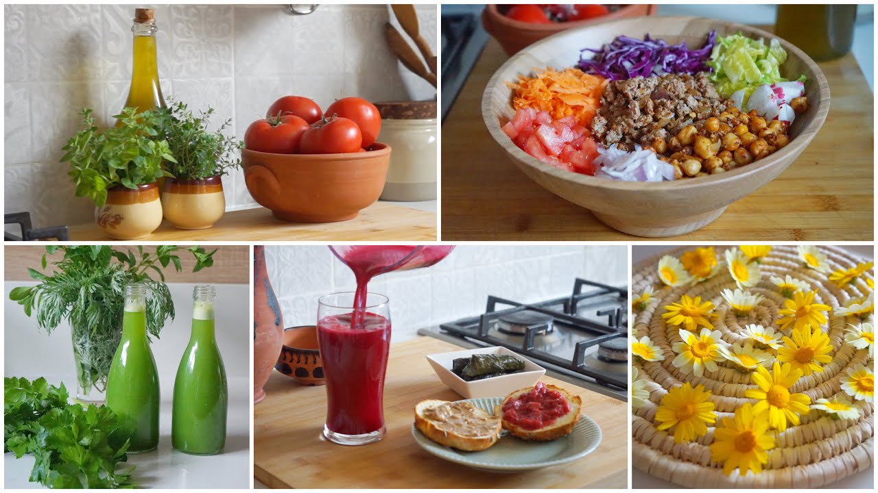 حياتي بعد الأربعين: غلة الجردة و شنو عملت بها!  فتوش بطاطا في الفرن و حمص ! تجفيف الورد البري