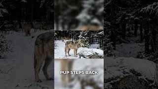 Wolf Pup vs Lynx: Survival In The Winter #shorts #animals