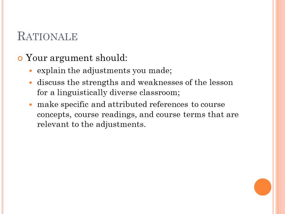 Edu 220 Lesson Plan Adjustment Rationale Youtube