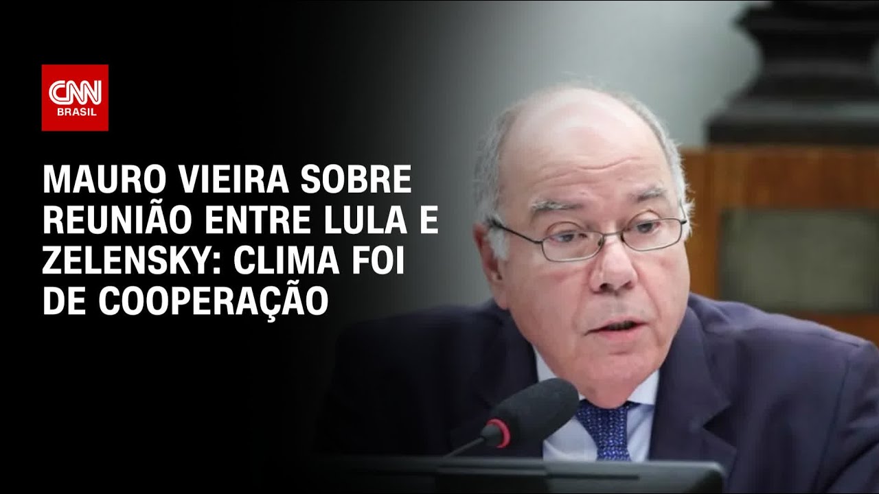 Mauro Vieira sobre reunião entre Lula e Zelensky: Clima foi de cooperação | CNN ARENA