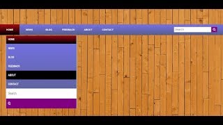 Responsive navbar  with search box | HTML and CSS