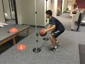 Precise movement training  basketball featuring the fitlight system