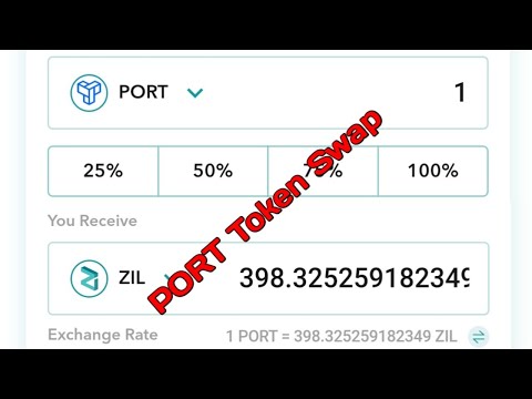 ZILPaY Wallet | PORT Token Swap | Package Portal Airdrop Payment Proof | PORT to ZIL