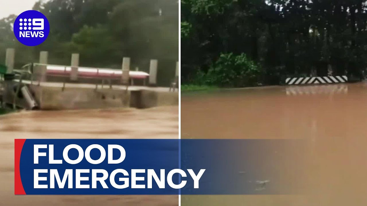 Tropical low crosses coast near Innisfail | 9 News Australia