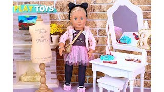 Baby Doll Dress Up & Hairstyle With Cat Outfit Play Toys Creative Story For Kids