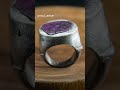 sand casted signet ring with Ruby, Sterling silver #sandcasting #ruby #handmadejewelry #signetring