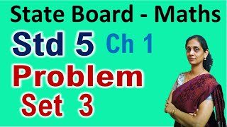 Class 5 Number Work Ch 1 Problem Set 3 Std 5th State Board Maharashtra maths recreated PraescioEdu