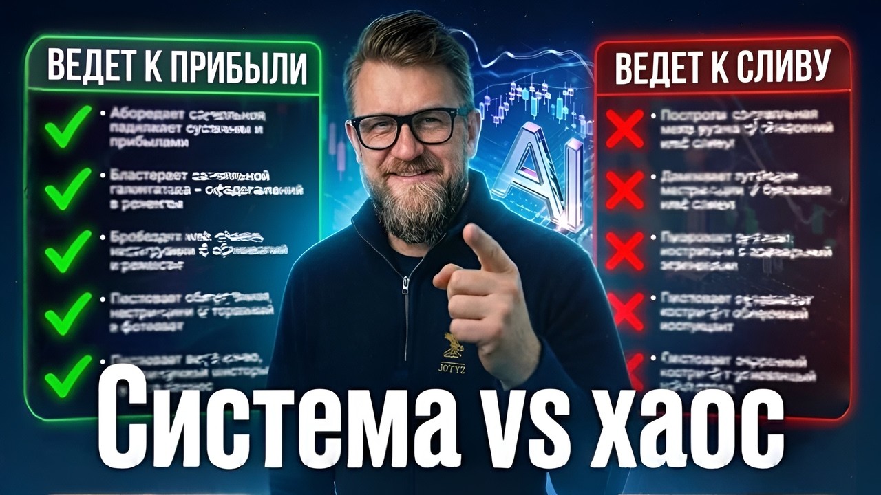 Система vs Хаос: почему 90% трейдеров теряют деньги? И как это изменить с ИИ-помощником