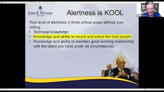 Alertness: John Wooden Presentation (Life and Leadership) from Wooden's Wisdom