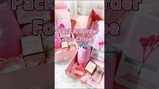 Pack an order for Chloe 😊🎀 real packing sound no music #asmr #packingorders #smallbusiness