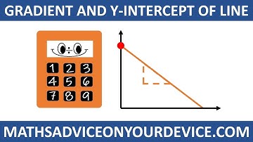 GRADIENT AND Y-INTERCEPT OF A LINE (Ep.2 out of 5)📱 www.mathsadviceonyourdevice.com