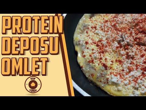 Mantarlı Fit Omlet - PROTEIN DEPOSU - (45 gram protein) - FitYemek