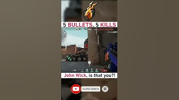 5 BULLETS, 5 KILLS ACE JOHN WICK is that you | Valorant Operator ACE
