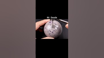 Cutting Geodes pt.6 #asmr #ai #oddlysatisfying #satisfying #geodes crystalhealing #amythest