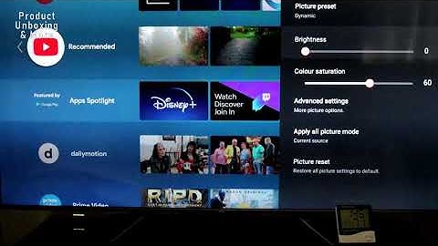 TCL C715 Android Smart TV - Picture Settings Menu