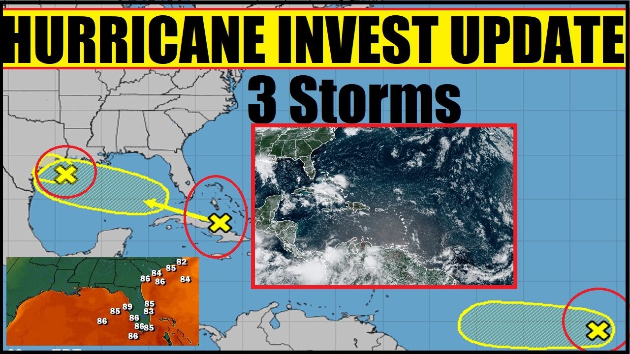 Tropical TRIPLE THREAT - Hurricane UPDATE 3 Areas to watch! - YouTube